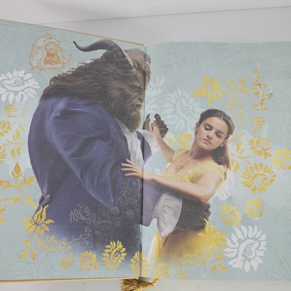 Disney Beauty & The Beast Live Action Movie Journal Gold Embossing FLAWS - Picture 7 of 11